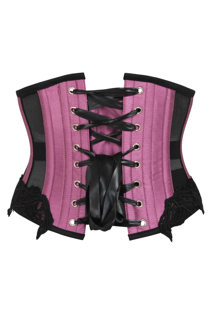 Corset Story Black Mesh Waspie Underbust