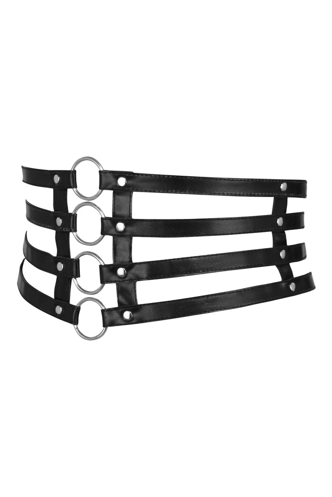 6 x Steel Suspender Clips In Black