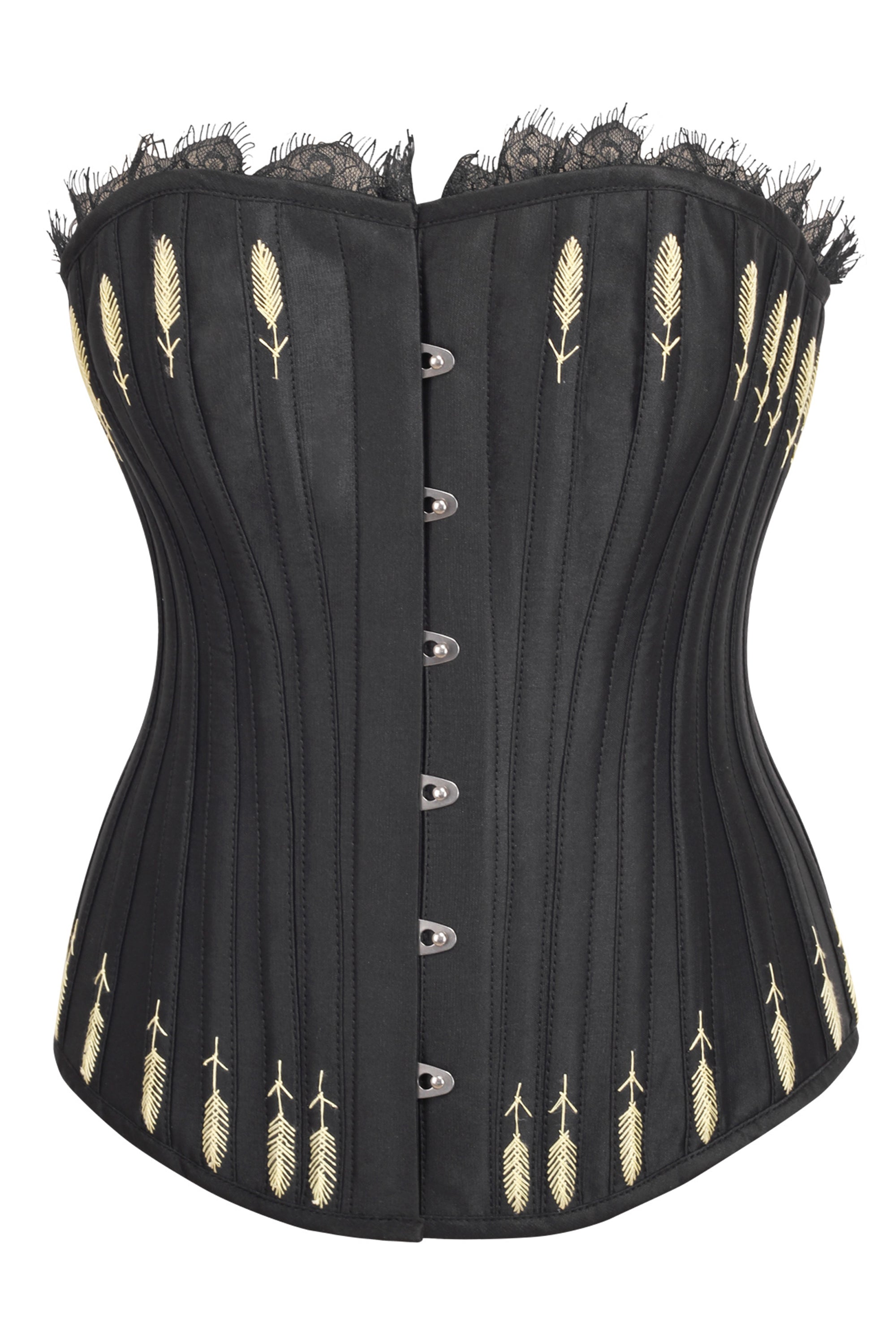 Corset Story BURWTA1315JBK Overbust With Hip Panels And