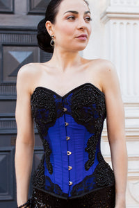 Corset Story ND-118 Lace and bead Embellished Corset Overbust