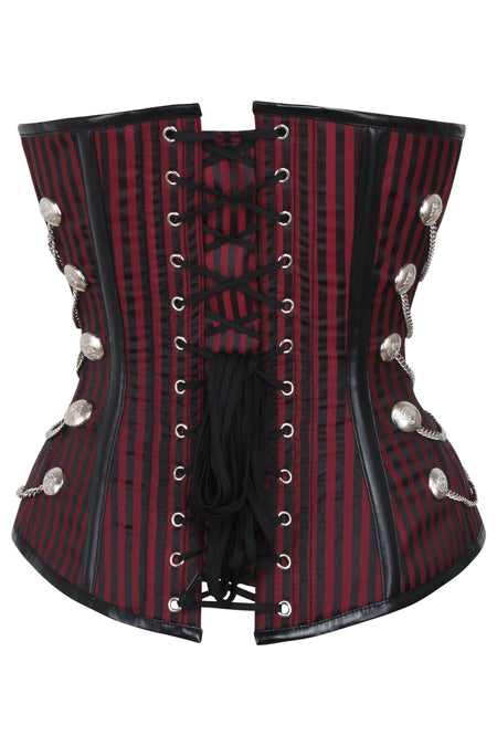 Grebrafan Corset Steampunk Strap Underbust Pirate Bustier Top (US(2-4) XS,  Royal Blue) : : Clothing, Shoes & Accessories