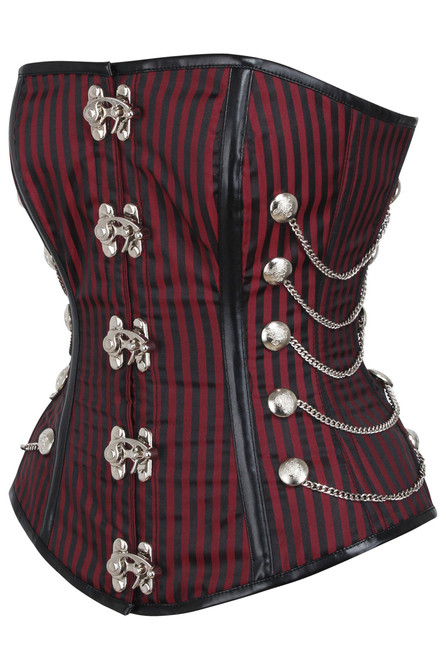 Steampunk Black & Burgundy Corset 38 sale