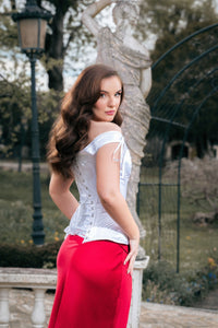 White Sleeved Corset