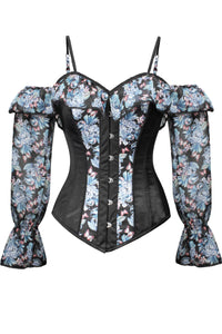 Corset Story FTS085 Long Sleeve Floral Summer Corset Top