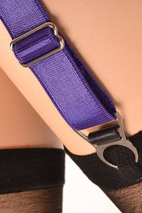 Corset Story SUSPENDER;P;4 4 x Steel Suspender Clips In Purple
